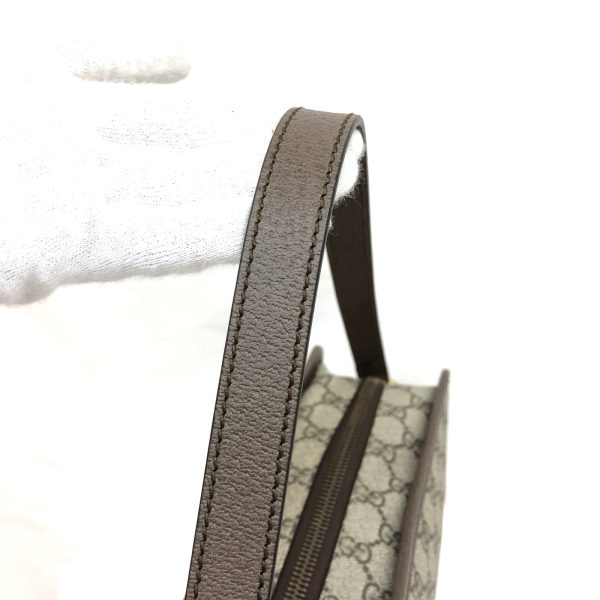 6 Gucci Sherry Line Webbing Line GG Pattern Beige Brown Sling Bag Crossbody Diagonal Bag