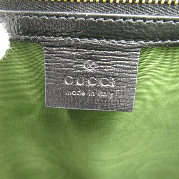 6 Gucci Shawl Shoulder Bag Leather Black