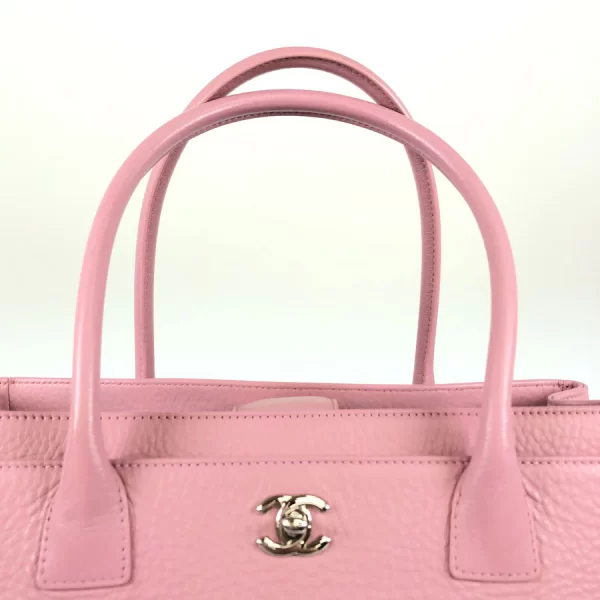 6 Chanel Tote Bag Executive Tote With Pouch Caviar Skin Pink Handbag