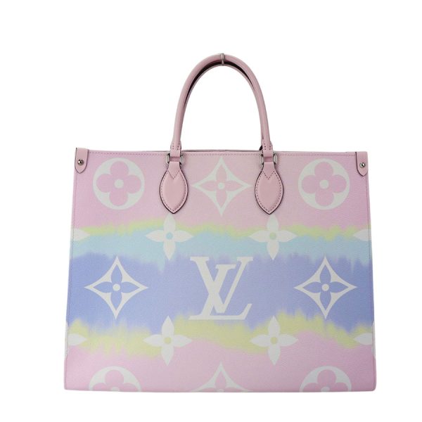 6 Louis Vuitton Tote Bag On The Go Monogram Leather Pastel GM LV 2way Shoulder Bag