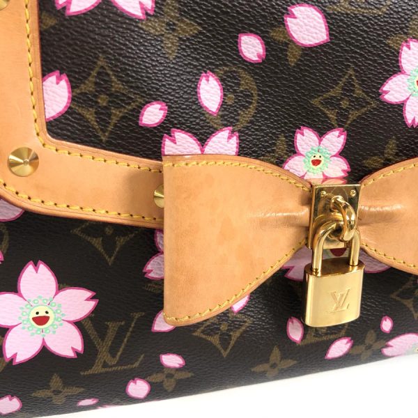 6 Louis Vuitton Cherry Blossom Sac Retro PM Handbag black