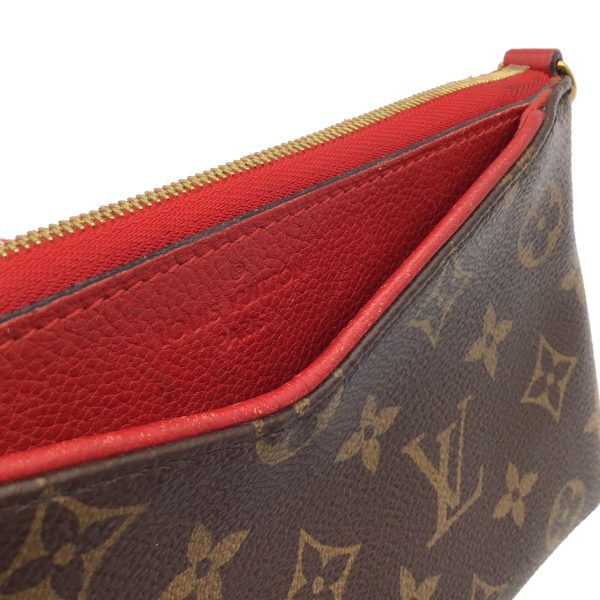 7 Louis Vuitton Monogram Para Scratch Sleise Red Chain Shoulder Bag