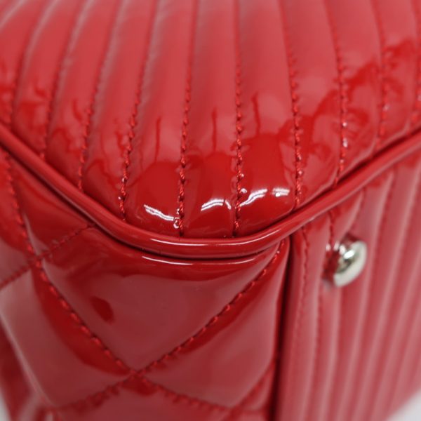 7 Chanel Matelasse Chain Shoulder Leather Red Tote