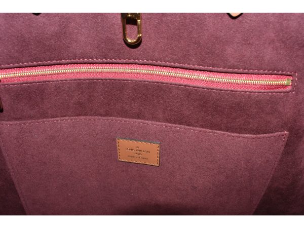 7 Louis Vuitton On The Go Bordeaux Jacquard Textile GM Shoulder Bag