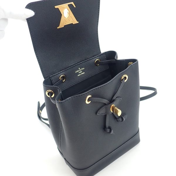 7 Louis Vuitton Lockme Backpack Mini Calfskin Black