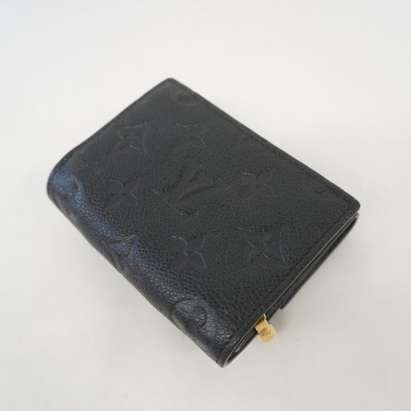 7 Louis Vuitton Portefeuille Monogram Implant Noir Black Coin Purse Coin Case Wallet Handbag