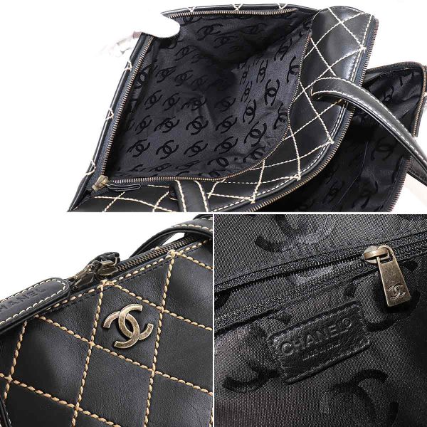 7 Chanel Black Wild Stitch Shoulder Bag