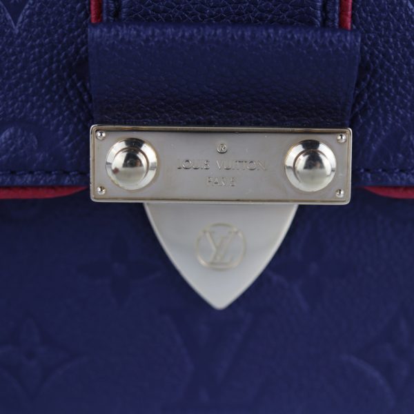 7 Louis Vuitton Saint Sulpice PM Shoulder Bag Monogram Implant Marine Rouge 2WAY Chain Diagonal Hang Vuitton