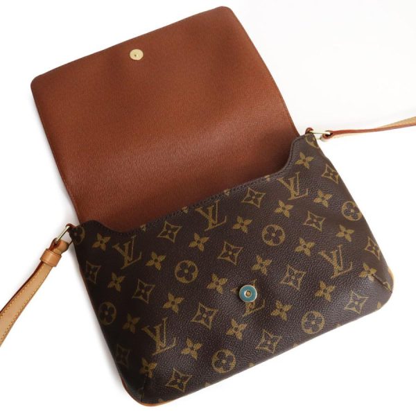 7 Louis Vuitton Musette Tango Metal Fittings Gold Monogram Canvas Brown Shoulder Bag