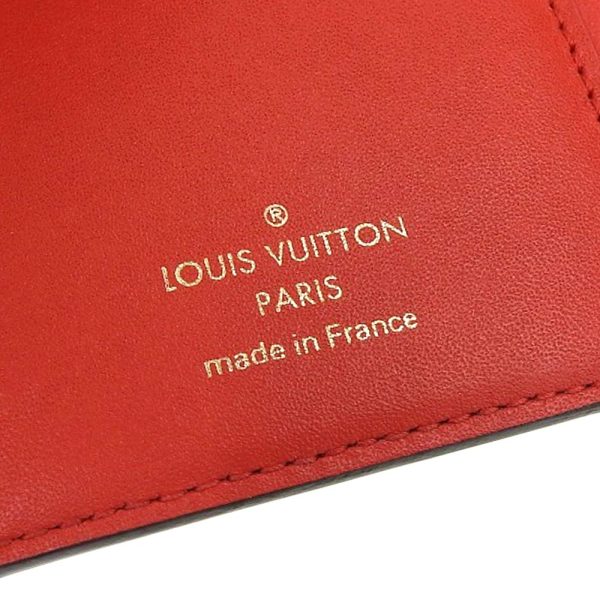 8 Louis Vuitton Portefeuille Flower Compact Monogram Leather Brown Red Coquelicot Wallet Handbag