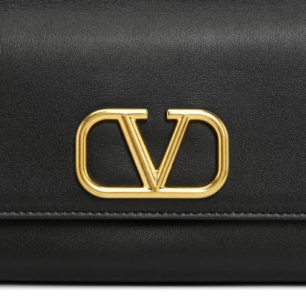 8 Valentino Leather Black Shoulder Bag