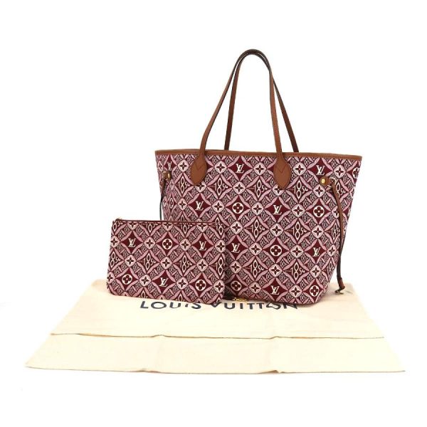 8 Louis Vuitton Neverfull MM Since 1854 Metal Fittings Gold Tote Bag Handbag Bordeaux