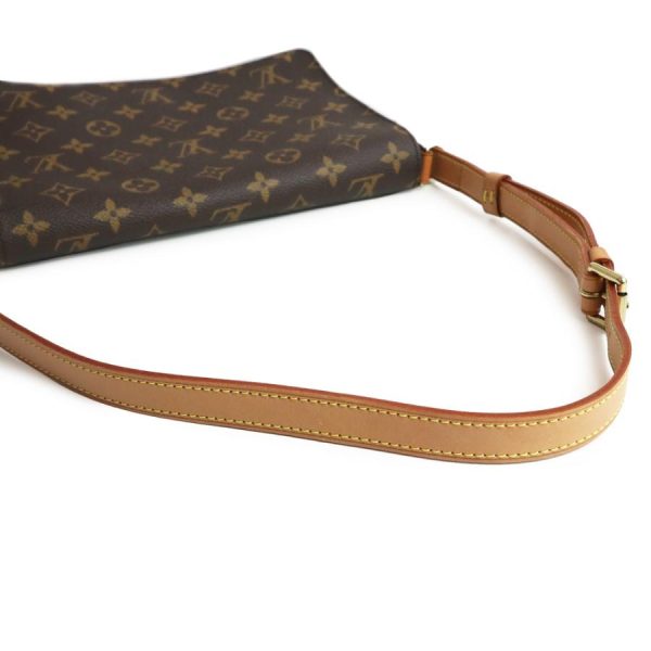 8 Louis Vuitton Musette Tango Metal Fittings Gold Monogram Canvas Brown Shoulder Bag