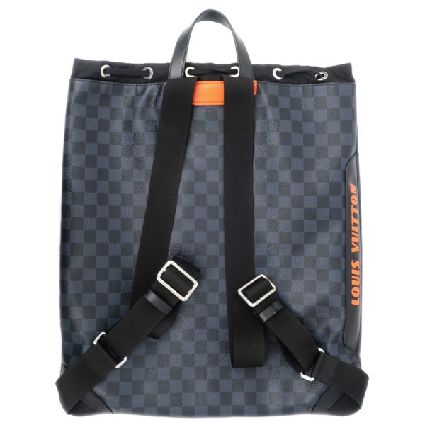 9 Louis Vuitton Gym Backpack Rucksack Damier Cobalt Blue Black