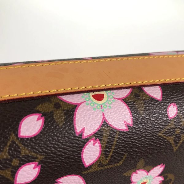 9 Louis Vuitton Cherry Blossom Sac Retro PM Handbag black