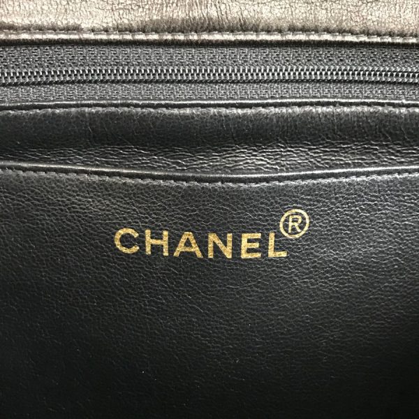 9 Chanel Matrasse Chain Shoulder Lambskin Black