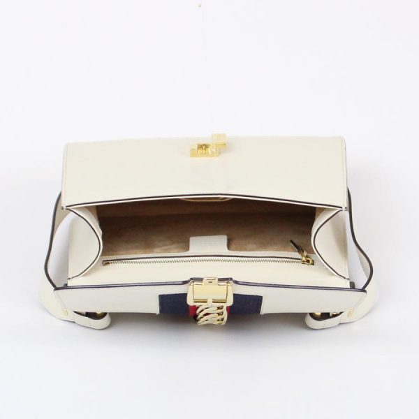 blanda co 19305yahoo 6 Gucci Sylvie Shoulder Bag White