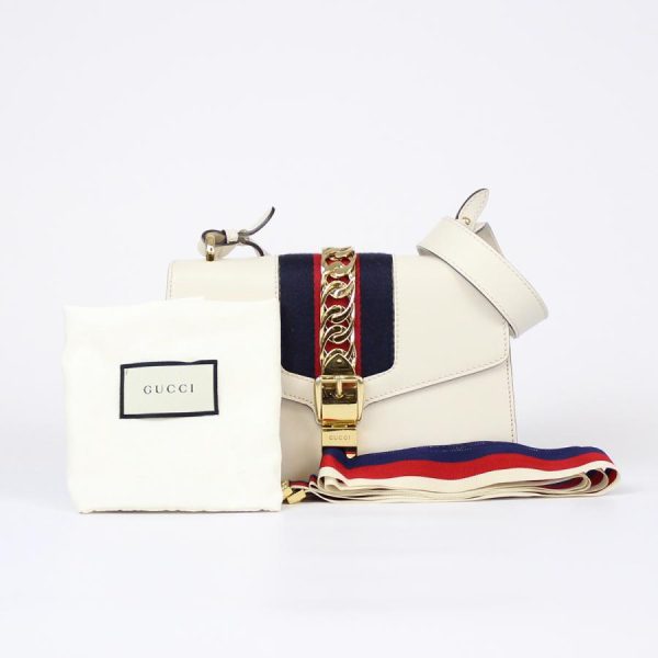 blanda co 19305yahoo 7 Gucci Sylvie Shoulder Bag White