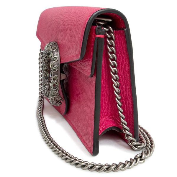 brandbrand 200094419018 4 Gucci Leather Dionysus Super Mini Chain Shoulder Bag Crossbody Pink