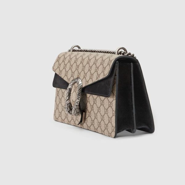 chanelist 400249khnrn9769gucci400249khnrn9769 2 Gucci Bag Back Shoulder Bag Beige Ebony Black Silver GG Supreme Canvas Suede Leather