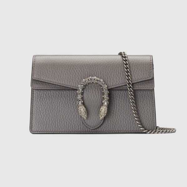 chanelist 476432caogn1293gucci476432caogn1293 1 Gucci Bag Back Shoulder Bag Dusty Gray Silver Crystal Leather