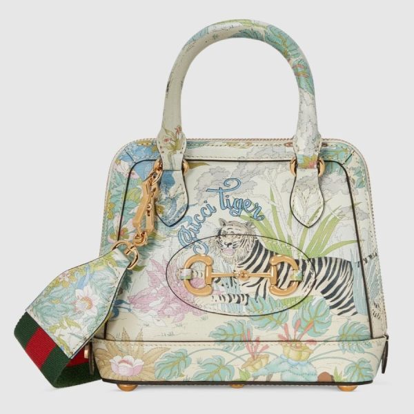 chanelist 677212utibc9177gucci677212utibc9177 1 Gucci Bag Back Tote Bag Shoulder Bag Off White Gold Tiger Flower Print Leather