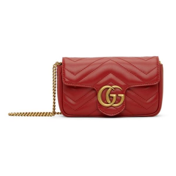 ef 3 hc 221451f048072 Gucci Shoulder Bag Super Mini Bag Hibiscus Red