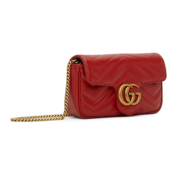 ef 3 hc 221451f048072 1 Gucci Shoulder Bag Super Mini Bag Hibiscus Red