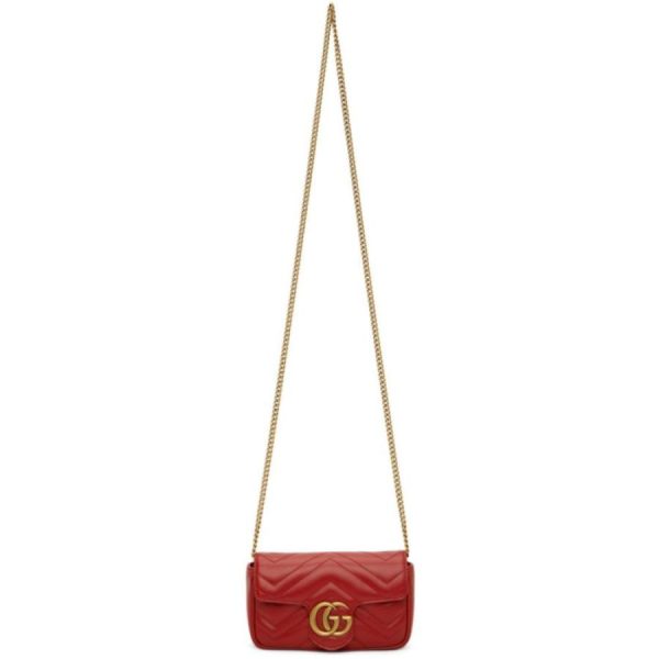 ef 3 hc 221451f048072 3 Gucci Shoulder Bag Super Mini Bag Hibiscus Red