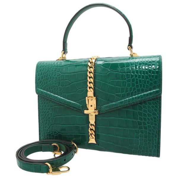 gallery rare 8098207 i 20221217183628 Gucci Handbag Sylvie Shoulder Green