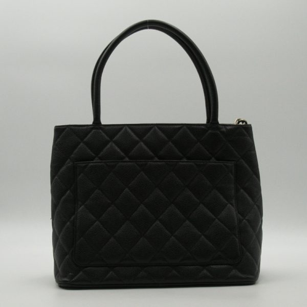 justbag04 Chanel Tote Bag Caviar Skin Grained Calf Black Tote Bag