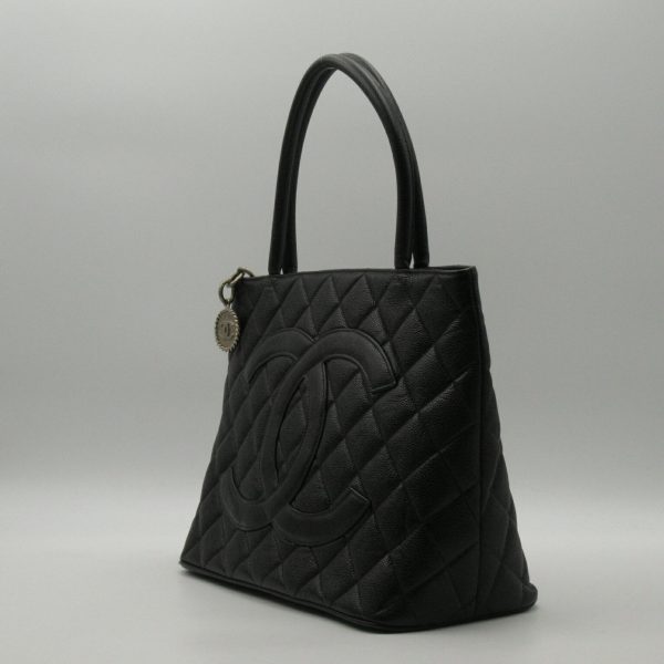 justbag05 Chanel Tote Bag Caviar Skin Grained Calf Black Tote Bag