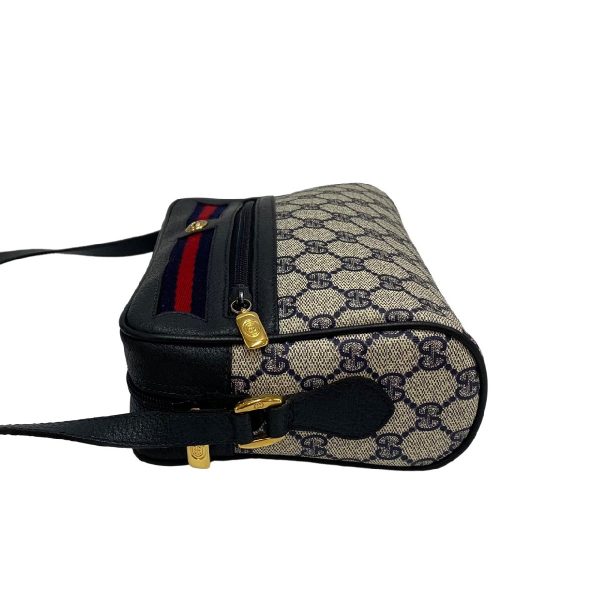 justbag07 Gucci Shoulder Bag Leather PVC Navy