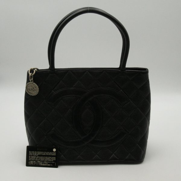 justbag07 Chanel Tote Bag Caviar Skin Grained Calf Black Tote Bag