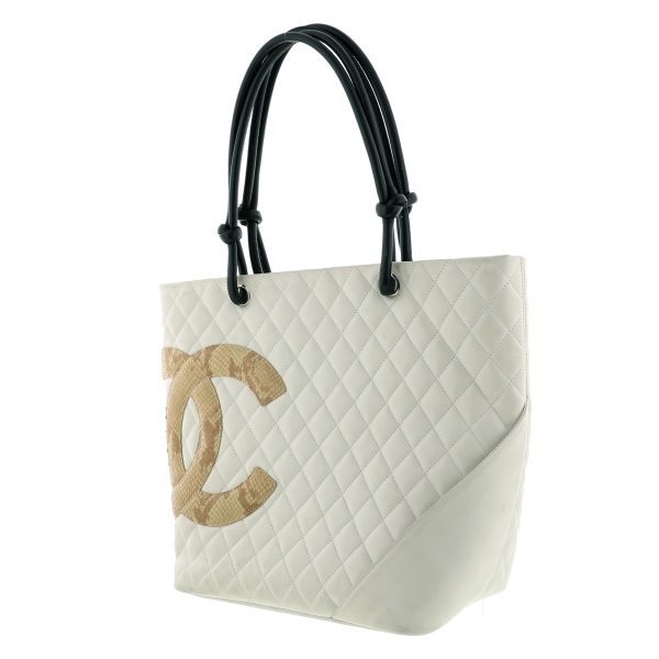 justbag4 Chanel Tote Bag White Cambon Large Tote Handbag