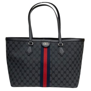 kindal 8005000768129 BALENCIAGA x GUCCI The Hacker Project Tote Bag Black