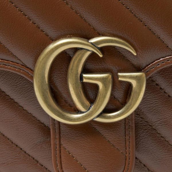 mb y 498110 0olft 2535 6 d 20221118125806 Gucci Shoulder Bag 2WAY GG Marmont Handbag Brown Ladies