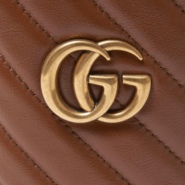 mb y 575163 0olft 2535 6 d 20221121130455 Gucci Shoulder Bag GG Marmont Brown Ladies