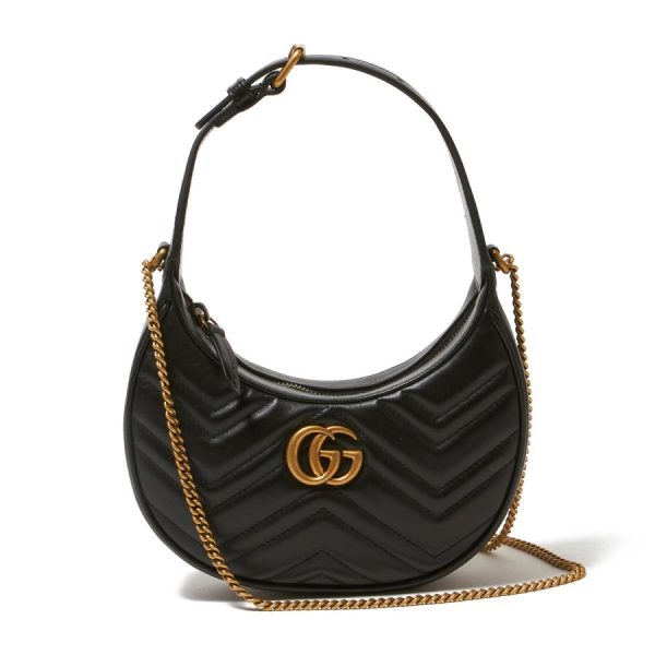 mb y 699514 dtdht 1000 1 d 20221125105215 Gucci Shoulder Bag GG Marmont Handbag Black Ladies