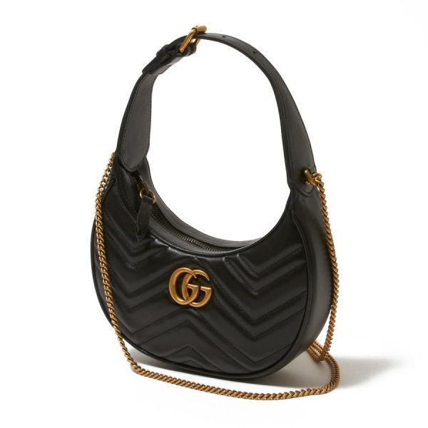 mb y 699514 dtdht 1000 i 20221125105215 Gucci Shoulder Bag GG Marmont Handbag Black Ladies