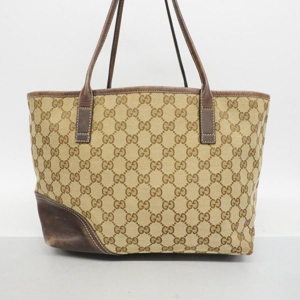 otakaraya 2ob1134 12 d 20221208125408 Gucci Tote Bag GG Canvas BeigeBrown Gold Hardware