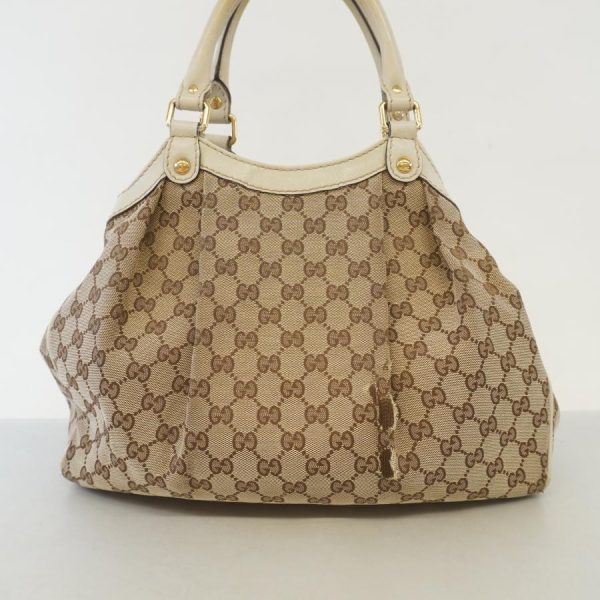 otakaraya 2ob1296 12 d 20221209143506 Gucci Tote Bag Suki GG Canvas Beige Gold Hardware