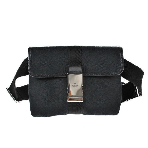 s l1600 GUCCI Waist Pouch Bumbag Black