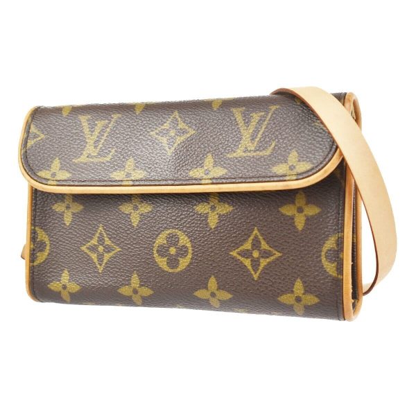 s l1600 LOUIS VUITTON Pochette Florentine Bum Bag Monogram Leather Brown