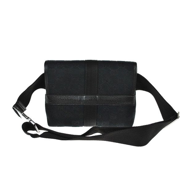 s l16003 GUCCI Waist Pouch Bumbag Black