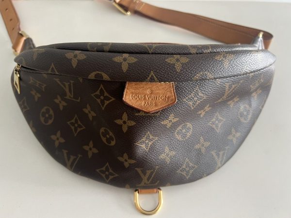 s l16004 Louis Vuitton LV Monogram Bum Bag Waist Belt Crossbody Brown Canvas