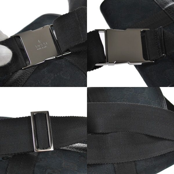 s l16005 GUCCI Waist Pouch Bumbag Black