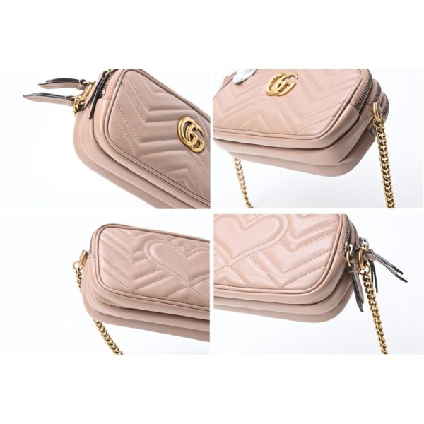 tomida78 e 151963 5 d 20220930181236 Gucci GG Marmont Quilted Mini Shoulder Bag Beige