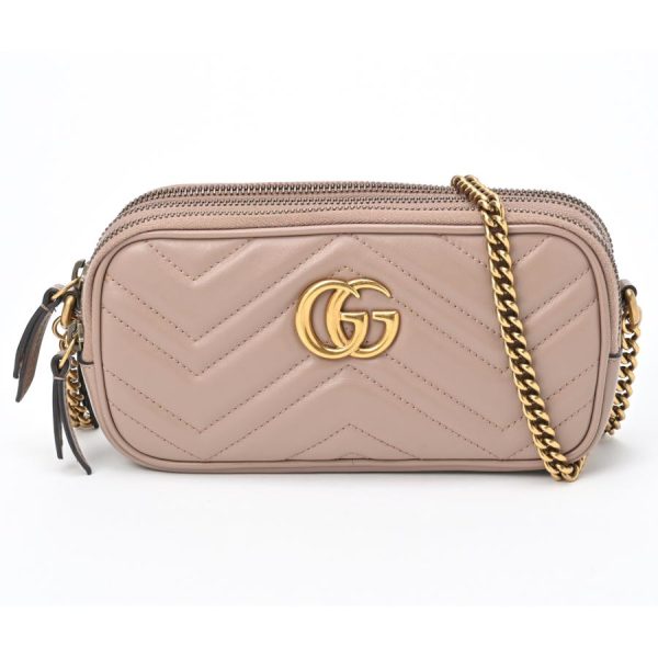 tomida78 e 151963 i 20220930181240 Gucci GG Marmont Quilted Mini Shoulder Bag Beige