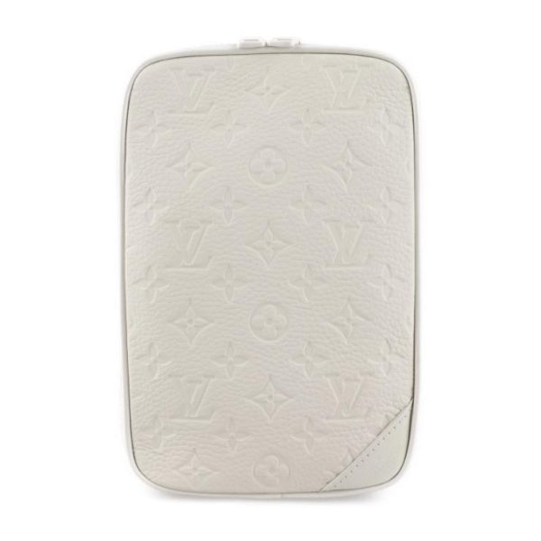 1 Louis Vuitton Utility Side Bag Monogram Shoulder Bag Triyo White